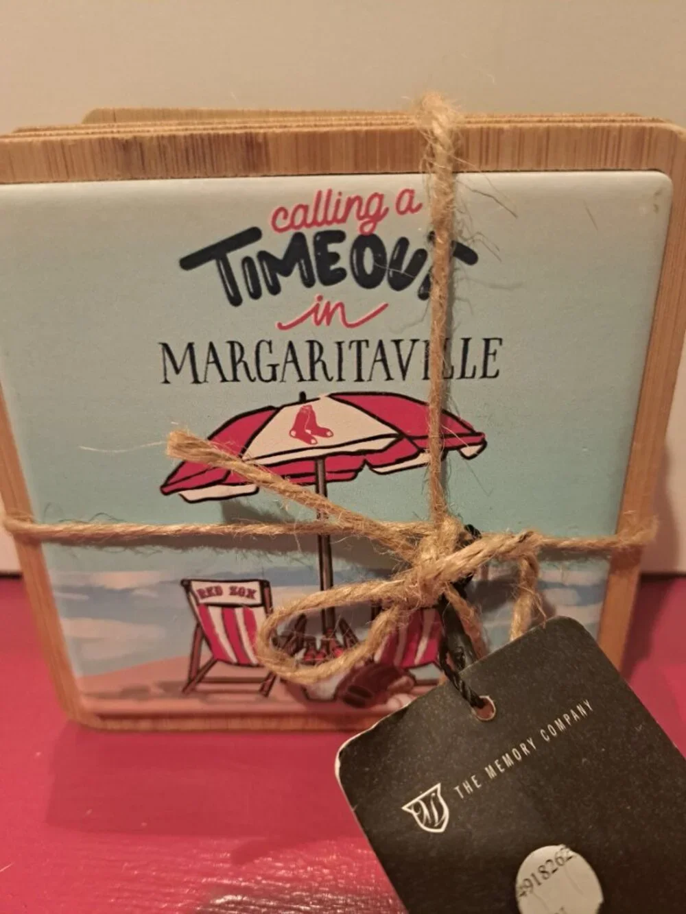 Red Sox Margaritaville Drink Coasters